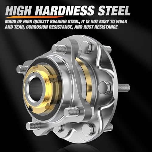 Nilight Front Wheel Bearing and Hubs Assembly for Toyota Tacoma 2005-2016 2017 2018 2019, 4Runner 2003-2016, FJ Cruiser 2007-2009, Hilux 2005-2017, 2WD Only, 6 Lugs-950-004 2Pack by Nilight - Image 2