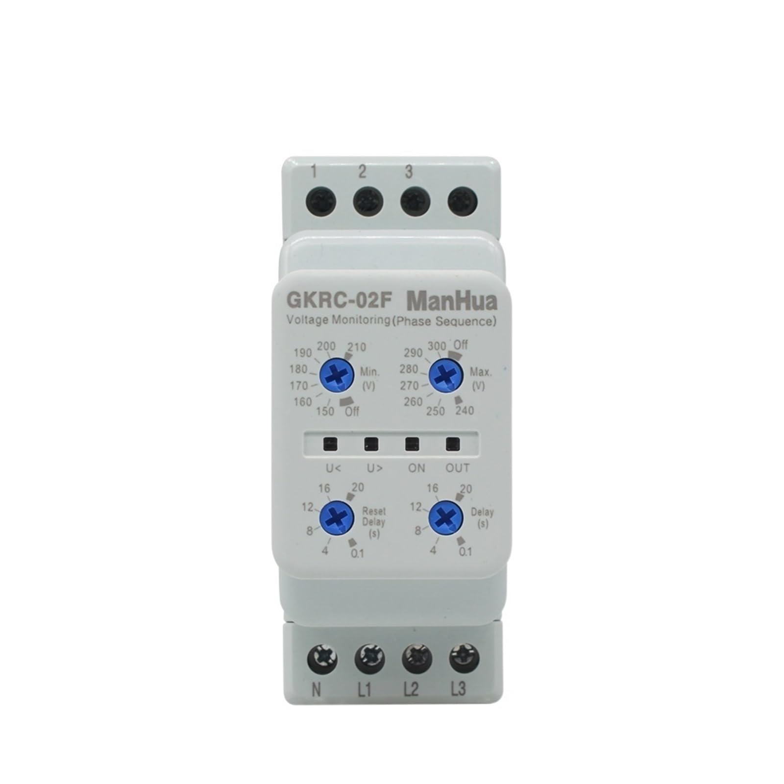 WBNFFUCYU Three Phase Four Wire GKRC-02F Voltage Monitoring Sequence Device Monitor Relay