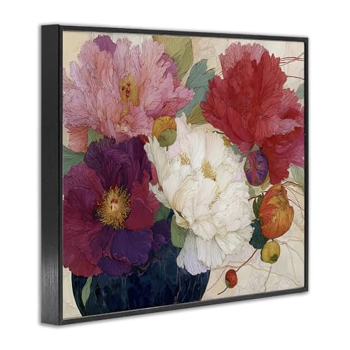 Haiku Pétales fleurs blanches affiche encadrée décoration murale moderne
