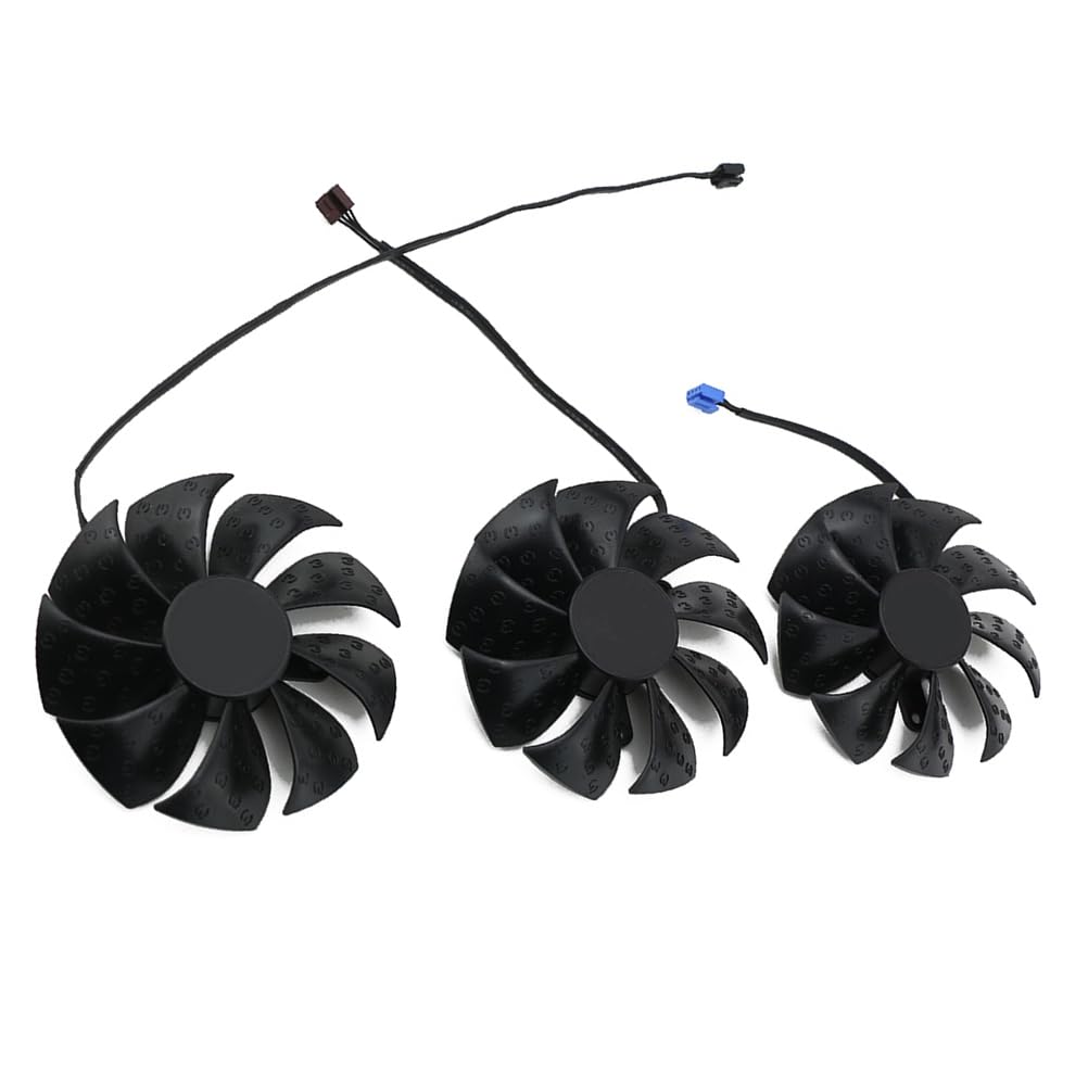 PLD09220S12HH 87mm 12V 0.55A 4 Pin Graphics Card Cooling Fan Replacement for EVGA RTX 3060TI 3070 3070TI 3080 3080TI 3090 FTW3 XC3 Gaming Video Card Cooler Fans (3PC)