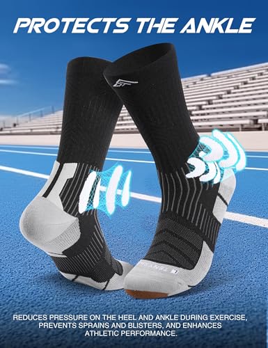 Chaussettes de course de compression Coolmax pour homme - 4