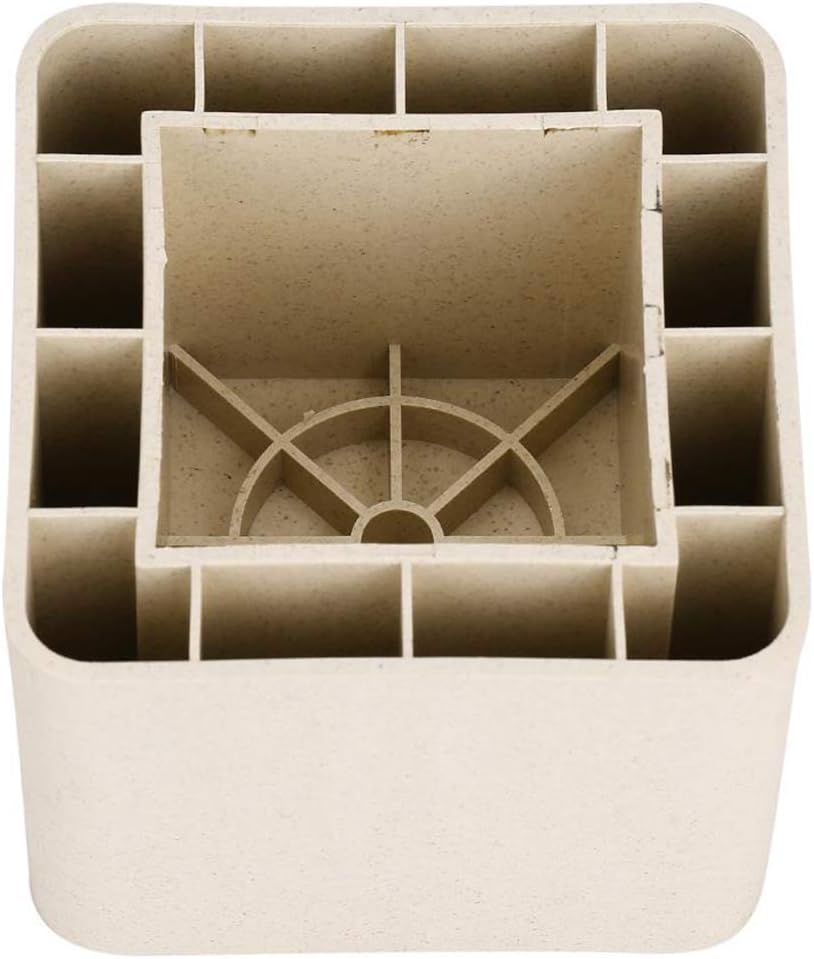 Ceramic Simulated Plastic Home Furniture Leg Risers, 4 Pieces Ceramic Simulated Plastic Bed Chair Sofa Riser Feet Set for Table Desk Bed Sofa Wardrobe/657