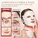 Verfubo Red Light Therapy for Face & Neck,Red Light Mask with 850nm NIR, 7-1 Colors LED Light Therapy mask, Rechargeable LED Face & Neck Mask for Anti-Aging,Skin Firming & Radiant Glow at Home