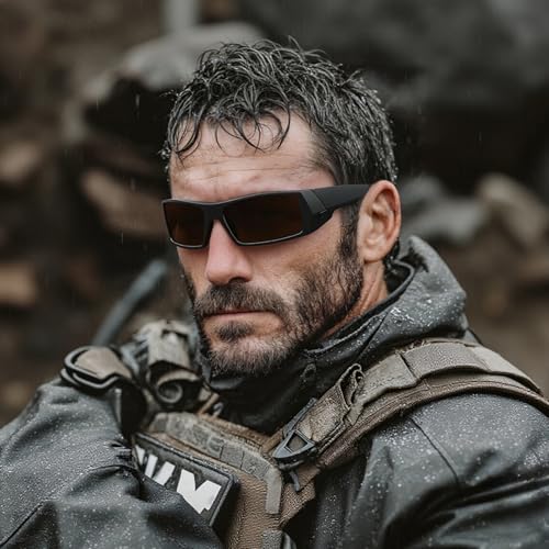 Image of WISTON Z87 Sunglasses Wrap Around Sunglasses for Men Rectangular Safety Glasses UV400 for Sport Working 8231