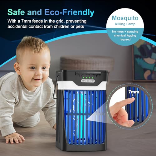 Phatroyyee Solar Bug Zapper Outdoor, 2024 Upgraded Mosquito Zapper Outdoor Solar Powered thumb #7