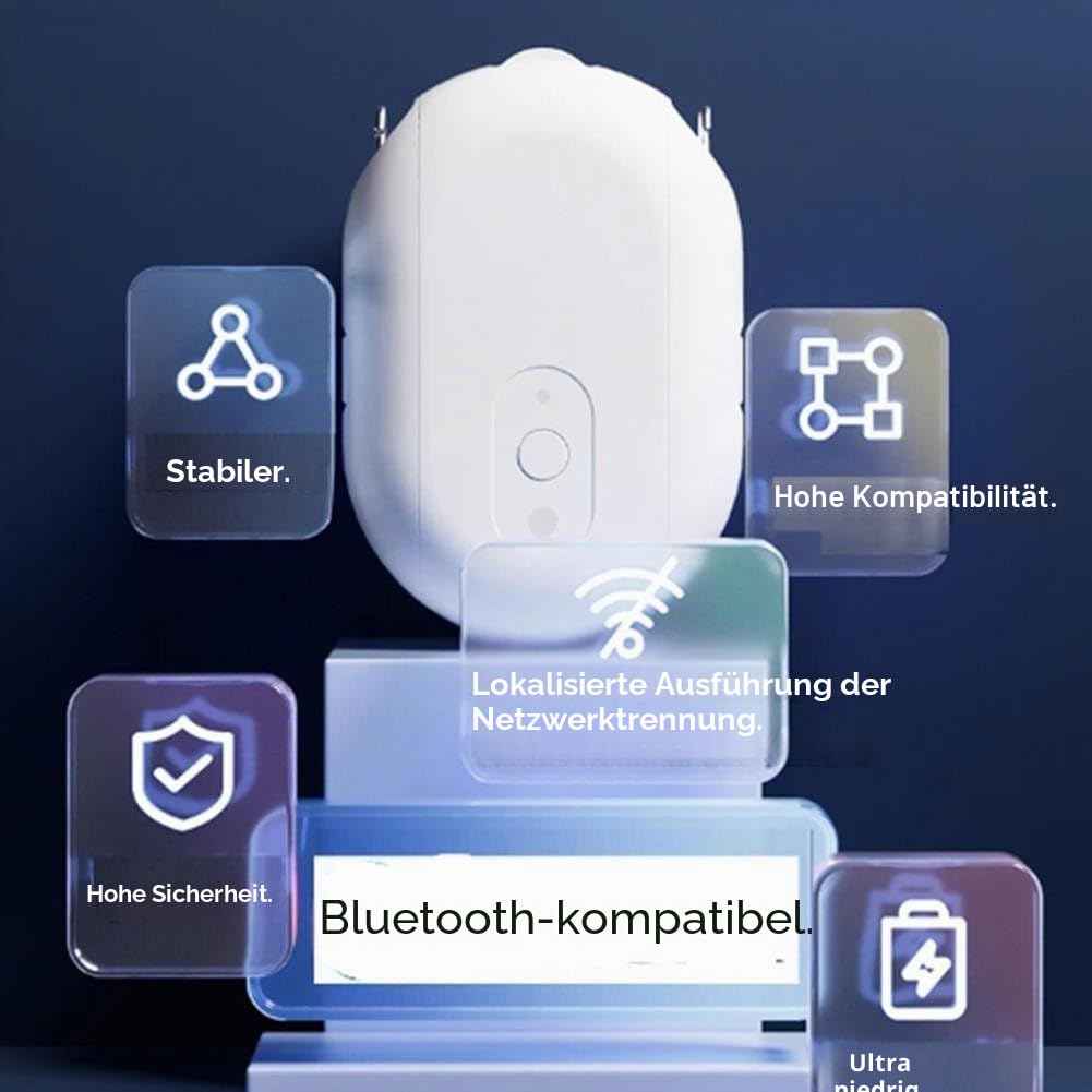 Intelligenter automatischer Vorhangöffner, automatisierte Vorhangsteuerung mit Tuya Wifi Smart Roboter, mühelose Integration für Heimautomatisierungssysteme (l&U Stange)