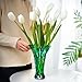 Green Blown Glass Vase for Flowers, 9.6
