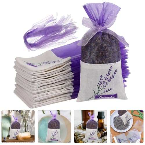 30 Bolsitas de Algodón para Aromas Lavanda miniatura 3