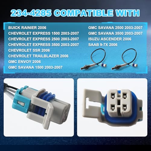 Nifeida sensor oxígeno O2 downstream Chevrolet GMC 2003-2007 miniatura 4