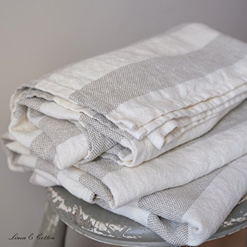 Linen & Cotton Asciugamano da Bagno Doccia MARCUS