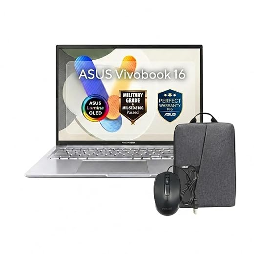 ASUS Vivobook 16 [X1605VA-OACH007W] Core™ i7-13620H /16GB DDR5 /512GB SSD/Intel® UHD/FHD+ OLED 60Hz /Win 11/1 Year Perfect Warranty Pro [Mouse+Bag]