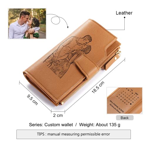 Personalized Wallets for Women Custom Photo Wallet for Women Mom Wife Grandma Mothers Day Gift Custom Women Wallets for Birthday Anniversary Valentine's Day Graduation Gifts (Style 8)3