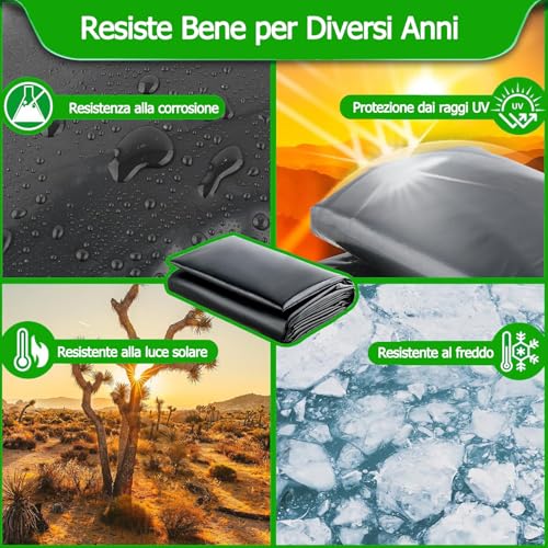 Bâche pour bassin 10x1 anti-fuite : solution étanche contre les déchirures d'étang - 4