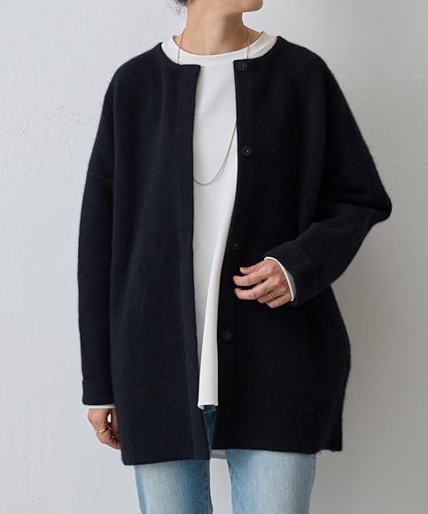 Amazon | [BEARDSLEY] [ビアズリー] 洗えるニットコート 