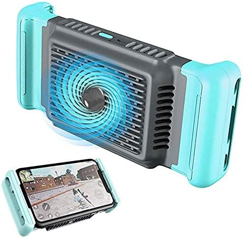 fzzdp mobile phone cooler handheld radiator grip support phone cooling fan holder heatsink stand for gaming live broadcast color e