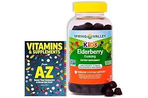 Spring Valley Elderberry Gummies Kids, with Vitamins C, D Zinc, 120 Ct