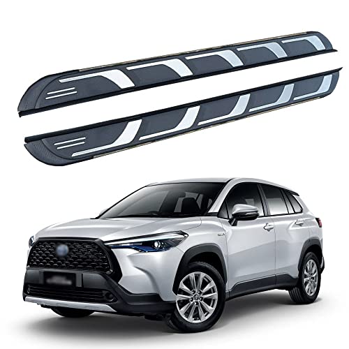Side Steps Running Boards Fits For Toyota Corolla Cross 2020-2022 Nerf Bar Pedal 2Pcs #TOP12