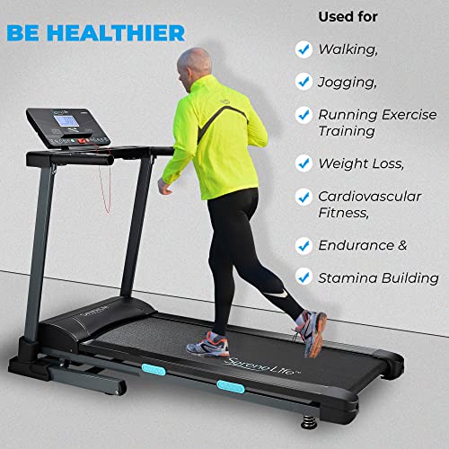 Serenelife Folding Exercise Running Treadmill Machine, Upgraded Electric Motorized Exercise Equipment With 36 Pre-Set Program, 15 Incline Level, Bluetooth Music And App Support For Home Gym Or Office #TOP4