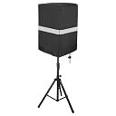 Speaker Cover for 8-15" inch Powered Speaker Mounted on Stand, Outdoor Waterproof Speaker Cover with Adjustable Drawstring, Dustproof & UV Protection (12") gallery image