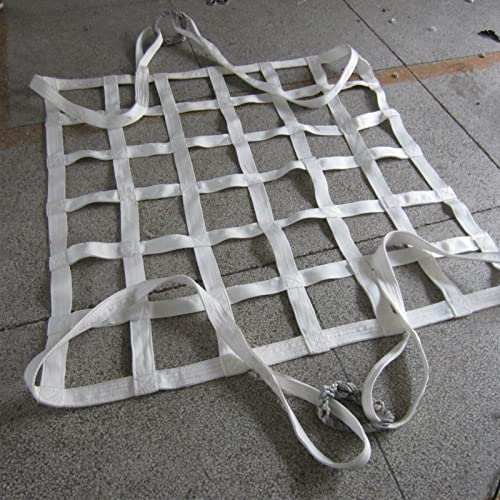 Red Para Colgar La Carga, Red De Correas De Poliéster Blanco, Red Colgante De Elevación De Elevación, Red De Elevación De Objetos Pesados, Soporte De Carga Fuerte ( Size : 1.5x1.5m/load:300kg ) Cover