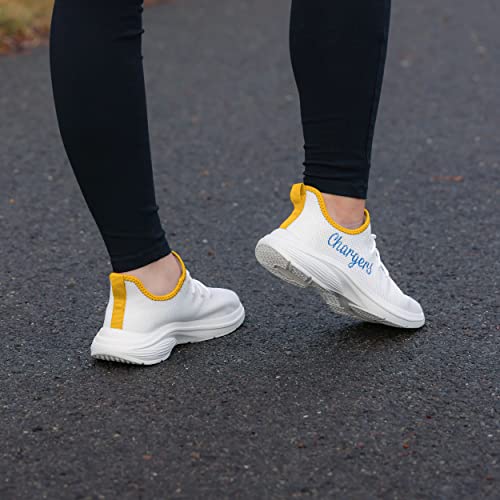 Image of FOCO NFL Womens NFL Team Logo White Athletic Shoes Sneakers