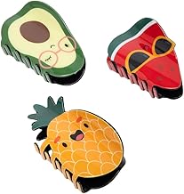 Cute Character Claw Clips Set | Fun and Funky Hair Accessories for Women and Girls | Easy-to-Use Clutchers for Everyday Wear | For All Hair Types | Pack of 3