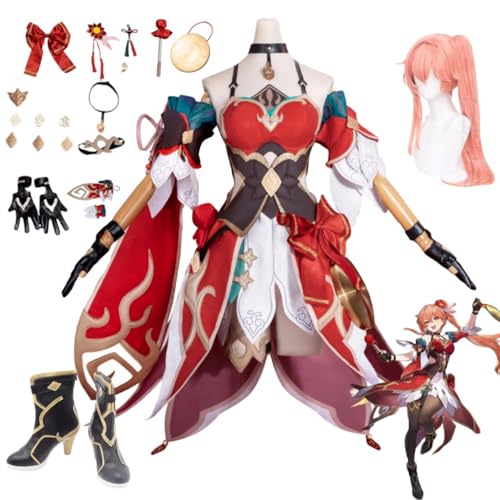 ［HUNIY］ 崩壊 スターレイル 桂乃芬 ケイナイフン コスプレ衣装 豪華版 コスプレ衣装 アクセサリー ウィッグ...