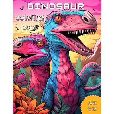 dinosaur coloring book: Awsome dinosaur coloring book for kids