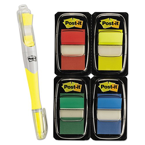 Post-it banderas para páginas en pack de 200 pestañas de varios colores y 50 marcadores