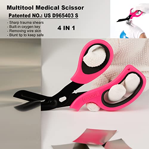 MEUUT 2 Pack Trauma Shears Patented Bandage Scissors - Medical Supplies with 8 inch Heavy Duty Medical Scissors for EMT Workers Nurses - Image 4