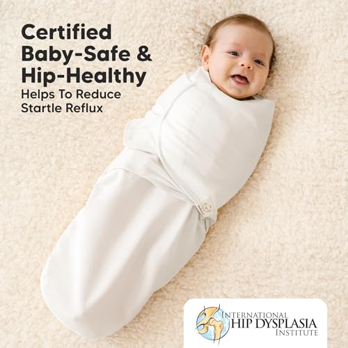 Image of Baby Swaddle Sleep Sacks with Zipper - 3-Pack Swaddles for Newborns 0-3 Months, Infant, Baby Girls, Boys, Soft & Durable Newborn Sleep Sack, Easy Diaper Change Swaddling Blanket (Daffodil, OS)