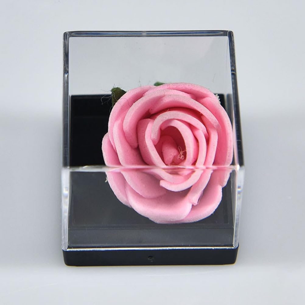 iplusmile Clear Plastic Display Box 1.02 X 1.02 X 0.98 in Transparent Mineral Specimen Display Box for Jewelry Crystals Flowers Insects Collectibles 12 Pack