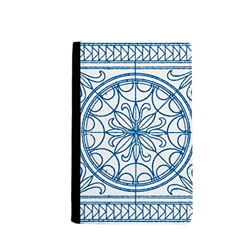 Étui portefeuille pour passeport Talavera bleu - Pochette de voyage et rangement cartes