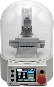 Ultra Mini Desktop CNC Machine Model, G-Code Controlled Multi-Axis Motion Simulation, Compact CNC Milling Mechanism Display Model for Adults Non-Cutting Demonstration Unit