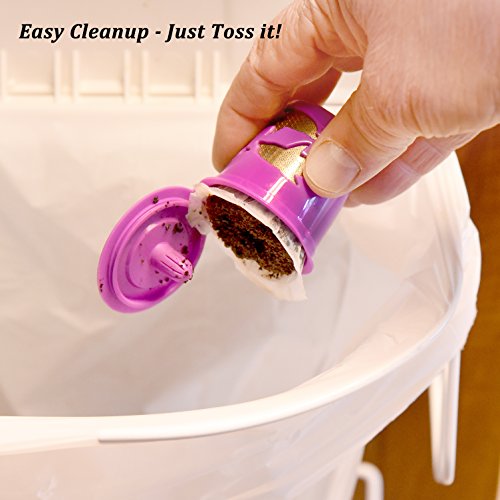 K Cup Filters - Pack Of 100 - Fits With All Reusable Coffee Pods - Compostable And Disposable Coffee Filters For Keurig Single Cup By Delibru #TOP3