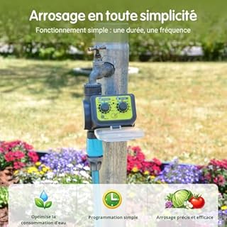 Jardibric - Programmateur d’Arrosage à Électrovanne PNR11 - Temporisateur pour Arrosage Automatique Jardin
