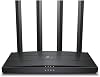 TP-Link Archer AX12, AX1500 Wi-Fi Wireless Router with 6 Gigabit Ports, Fiber Supported, 4 Gigabit LAN Ports, WPA3, Ideal XboxPS4Steam and 4K for Gaming