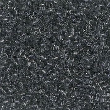 Miyuki Delica 11/0 Cylinder Seed Beads - Tr Gray - DB0708 5 Grams
