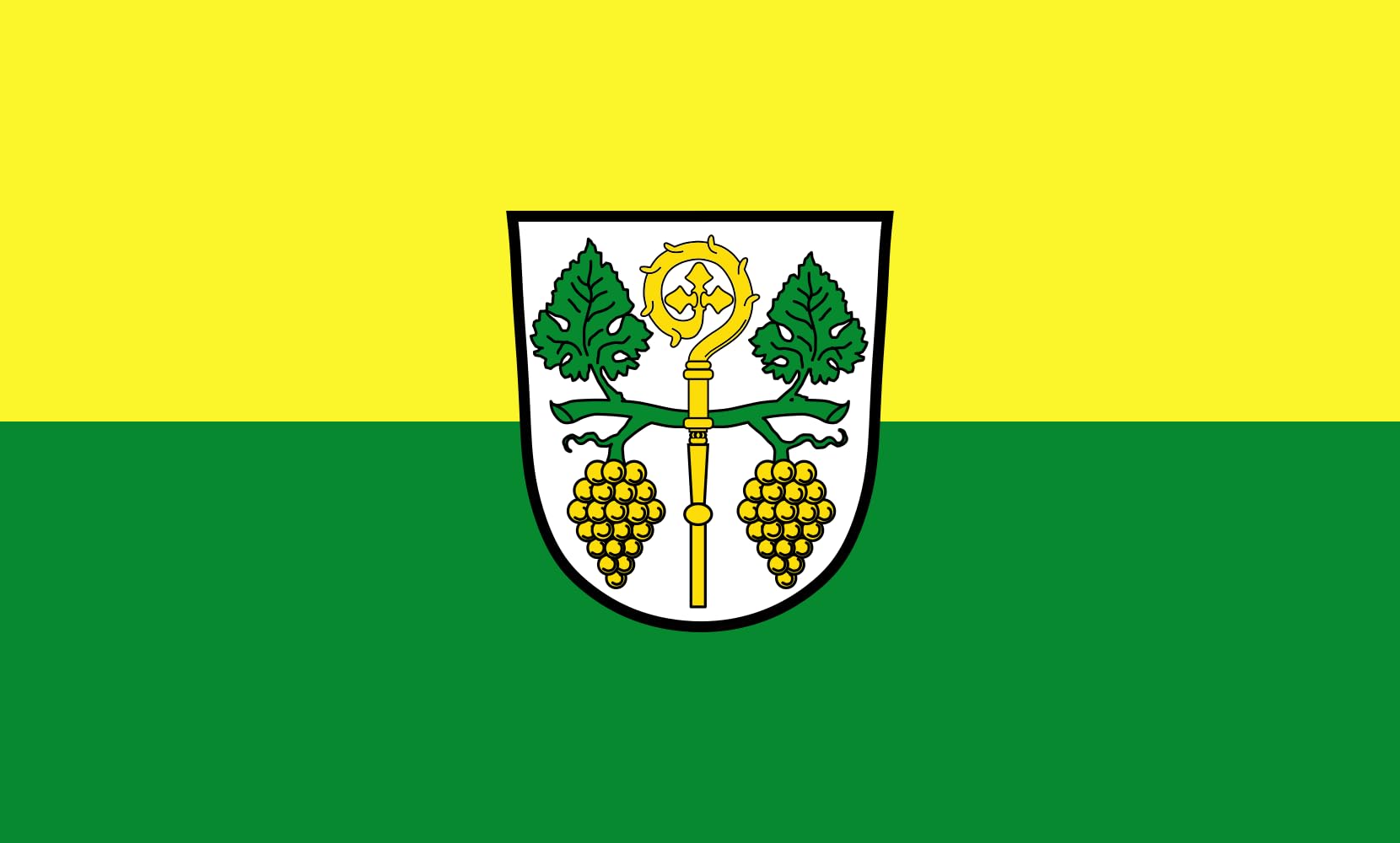 Drapeau Large Frickenhausen a.Main M pour mât format paysage