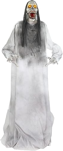 Haunted Hill Farm Tekky - Prisionero de Thrashing activado por movimiento por Tekky, animatronic sentado de Halloween para interiores o exteriores