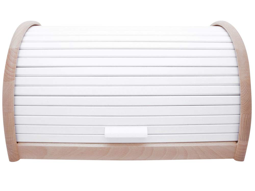 Zeller 20460 Huche à Pain en hêtre Blanc 39 x 25 x 21 cm