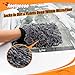 Anelueeoo Car Wash Mitt Microfiber, Premium Chenille Microfiber Wash Car Mitts Sponge Scratch Free & Lint-Free, Mitts Waterproof Lining 4 Pack Gray(8''X12'')