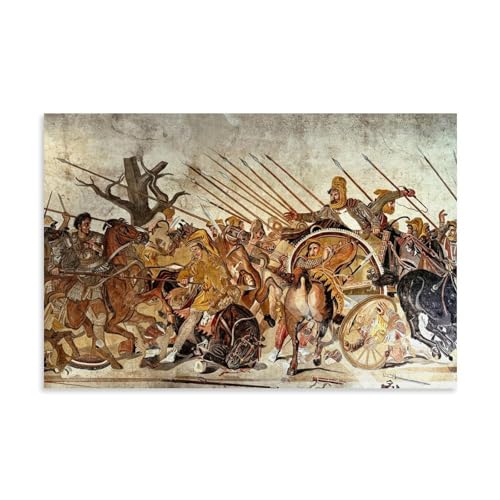 Cuadro de Alejandro Magno 40x60: póster de lienzo estético para paredes vacías