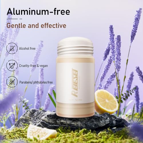 Reieset Natural Deodorant with Naturally Derived Ingredients Deodorant for Women and Men,Aluminum Free,72 Hour Odor Control,Lavender and lemon scent — view 5