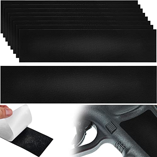 9 Strips Non Slip Grip Tape for Guns Anti Slip Gun Grip Tape Texture Rubber Grip Tape for Cell Phones Cameras Knives Tools Accessories, 8.86 x 2.17 Inch