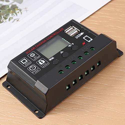 INOOMP Controlador De Carga Solar Controlador De Painel Solar Controlador De Painel De Célula Solar