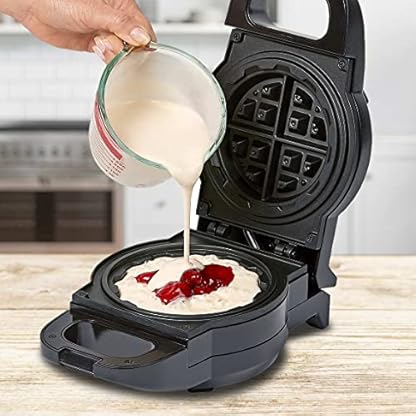 PowerXL Waffle Star - Waffeleisen für gefüllte Waffeln - 18cm - Antihaft-Beschichtung - Wafflemaker mit Anti-Tropf-Rinne - herzhafte & süße Waffeln - Waffeln aus Gemüse, Pizza oder Schokolade – Bild 4