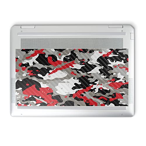 Image of MightySkins Carbon Fiber Skin Compatible with HP Spectre x360 14 inch (2022) Full Wrap Kit - Red Camo | Protective, Durable Textured Carbon Fiber Finish | Easy to Apply | Made in The USA