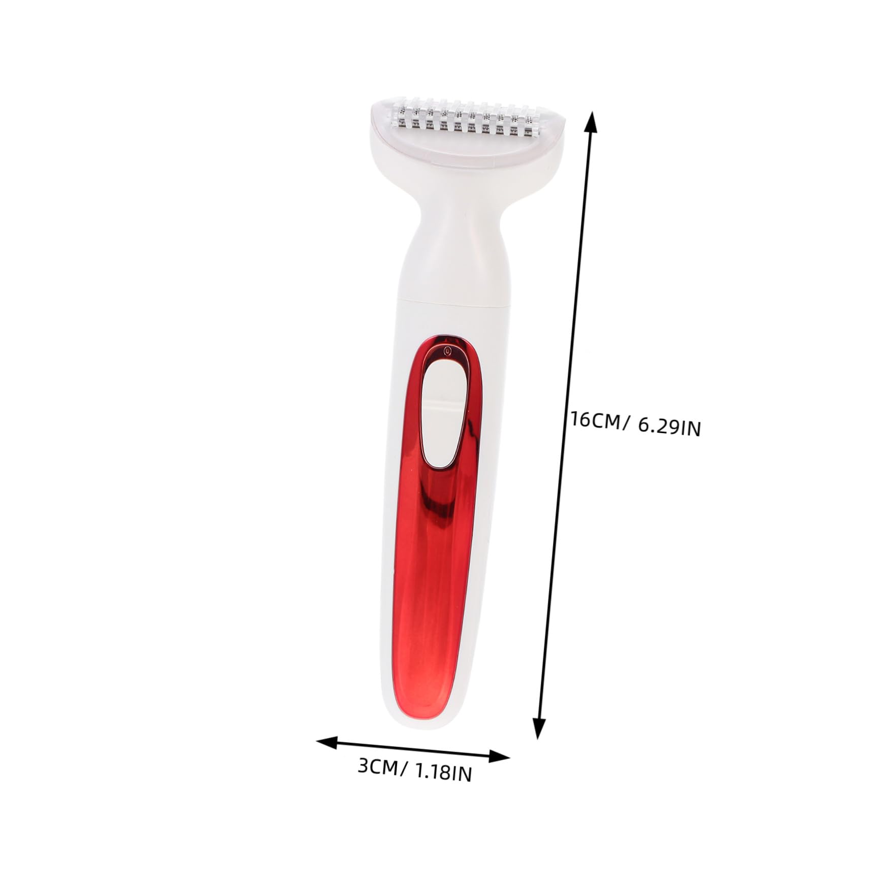 Depilatore Elettrico USB Rosso in Abs per Uomo e Donna | Testina Tagliente ad Alta Velocità, Design Leggero, Uso a Casa e Viaggio