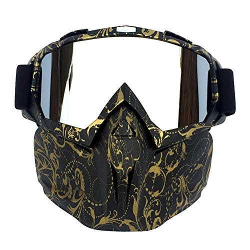 HCMAX Motociclo Occhiali da Moto Maschera Viso Rimovibile Casco Fog-proof Occhiali Bici per Deserto Fuori Strada Equitazione Da Corsa Uomini Donne